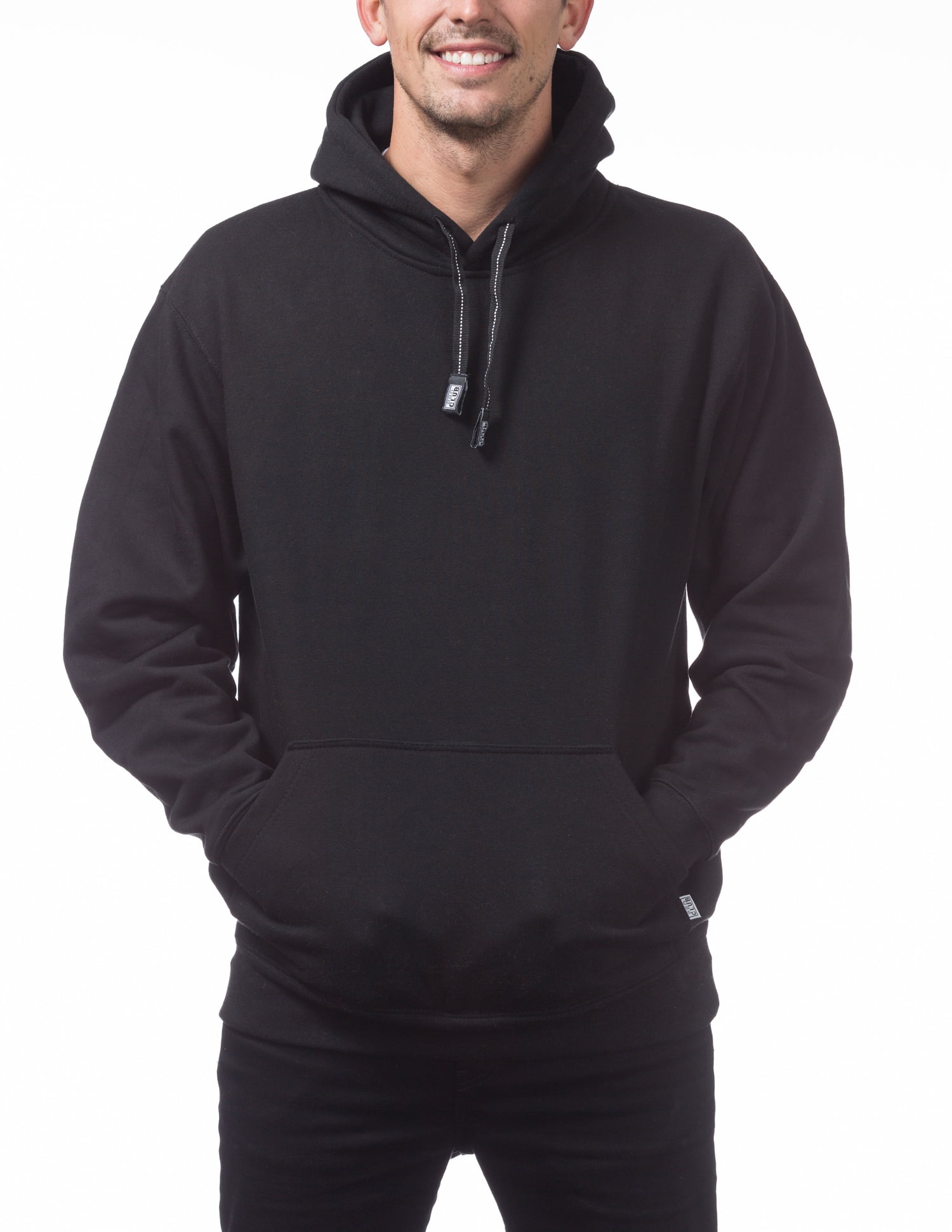 Pro Club Men s Heavyweight Pullover Hoodie Black Medium