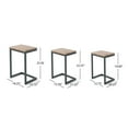 thumbnail image 4 of GDF Studio Ramona Rectangular Firwood C-Shaped Table, Antique, Large, 4 of 9