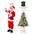 thumbnail image 2 of Yartaka 3 ft 8 Mode Pre-lit Artificial Mini Christmas Tree with Lighting Snowman Base, Green, 2 of 8