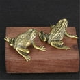 thumbnail image 4 of Frog Statue Figurines Frog Decors Sculptures Brass Frogs Decorative Objects Table Centerpieces for Home Decorations, 4 of 8