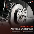 thumbnail image 2 of A-Premium ABS Wheel Speed Sensor Compatible with Acura & Honda Models - Civic 2001-2003, EL 2001-2004 - Front Left Driver Side, Replace# 57455S5D003, 57455S5A013, 2 of 8