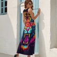 thumbnail image 7 of Tiger Animal Graffiti Sleeveless Dress Woman Fashion Long Dresses Women's Summer Suit Dress 2025, 7 of 7