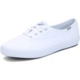 thumbnail image 1 of Sneaker Keds Champion de lona blanca para mujer, talla 8, 1 of 8