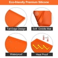 thumbnail image 6 of Silicone Griddle Cover Mat Grill Accessories Full Wrap-Around Griddle Flat Top Cover Food-Grade Protection Grill Buddy Mats, 6 of 7