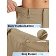 thumbnail image 5 of TACVASEN Men's Causal Outdoor Cargo Shorts Lightweight Stretch Shorts With Pockets Khaki 30, 5 of 6