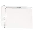 thumbnail image 2 of Inkdotpot Double Sided Plain White Dry Erase Drawing Lapboard For Kids Students , 9 x 12 Inches W/ 4 Markers For Home/ School (4 Piece / Set), 2 of 6