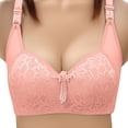 thumbnail image 3 of UPPADA No Underwire Minimizer Bras for Women Full Coverage Bras Plus Size Fit Bras Back Smoothing Bras Wide Straps Bras Soft Cup Bras Daily Wear Bras,Watermelon Red,XL, 3 of 8