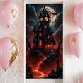 thumbnail image 2 of Gothic Haunted Castle Banner Full Moon Spooky House Halloween Decor for Haunted House Party Halloween Event Spooky Celebration, 2 of 9