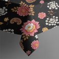 thumbnail image 4 of Pioneer Flower Floral Print Pattern Rectangle Tablecloth 60"x102", Waterproof Polyester Table Cloth, Wipeable Spillproof for Dining Camping Indoor Outdoor, 4 of 6