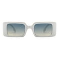 thumbnail image 2 of Women's Sunglasses Retro Designer Fashion Rectangle Frame UV400 White, 2 of 4