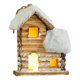 thumbnail image 2 of Adorno colgante de luz navideña en miniatura de madera para casa de pueblo Estilo C, 2 of 9