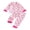 Pink, variant on RUINIXCW Toddler Baby Girl Halloween Silk Stain Pajamas Set Kids Fall Sleepwear Ghost Pumpkin Fur Cuffs Long Sleeve Button Down Shirt and Pants Set Homewear Loungewear 1-6 Years