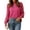 Hot Pink, variant on Zeagoo Lace Long Sleeve Top Womens Puffy Sleeve Dressy Casual Shirts Sexy Going Out Date Night Blouses