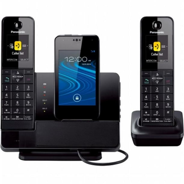 Panasonic KX-PRD262B Convergence de Cellule Bluetooth de Style Dock avec 2 Combinés - Smartphone