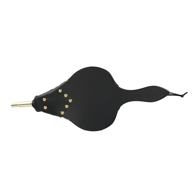 Soufflet en Bois pour Cheminée, Buse Robuste en Bois Composite Cuir Rivets en Métal Antique Soufflet Portable 18.7x7.7in pour Cheminée Intérieure pour Barbecue