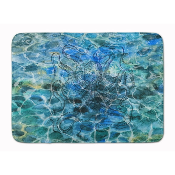 Octopus Under water Machine Washable Memory Foam Mat
