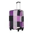 thumbnail image 3 of Multi-Size Suitcase Protective Cover Full Range Double Stitching Invisible Zipper For Travel Business Lavenderblush Buffalo Plaid Check Tartan Scotland_4 Large, 3 of 8