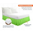 thumbnail image 2 of SGI Bedding 21 Inch Ruffled Bed Skirt | Microfiber Bed Skirt | Fade Resistant, Wrinkle Free, Anti-static, Decorative, Extra Storage Space, Clutter-Free |King, Parrot Green, 2 of 8