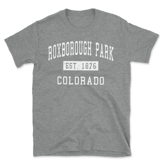 Roxborough Park Colorado Classic Established Men's Cotton T-Shirt