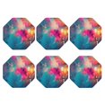 thumbnail image 2 of Disketp Colorful Lightbulb Abstract Funny Coasters,6 Pcs Leather Coasters with Holder, Perfect Housewarming Hostess Gifts,Protect Furniture from Water Marks Scratch and Damage,Octagon, 2 of 7