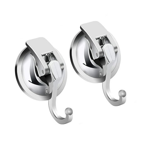 

Heavy Duty Vacuum Suction Cup Hooks (2Pack) Specialized For Kitchen&Bathroom&Restroom Organization
