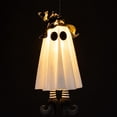 thumbnail image 5 of Sahpxhe Halloween Decorations Indoor Ghost Decor, Light Up Ghost Witch with High Heels LED Ornament for Indoor Outdoor Yard Tree Party Decor White, 5 of 7