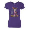 thumbnail image 3 of Dean Russo In My Mind Dog Lover Womens Slim Fit Junior Tee, Purple Rush, Small, 3 of 6