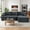 Dark Grey, variant on Vanress 96 Inch Modular Sectional Couches for Living Room, Modern Boneless Sofa, Upholstered Deep Seat Cloud Couch, Corduroy Comfy L-Shape Sofas Couches, No Assembly, Camel (Left Facing Chaise)