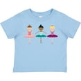 thumbnail image 3 of Inktastic Little Ballerina Trio Girls Toddler T-Shirt, 3 of 5