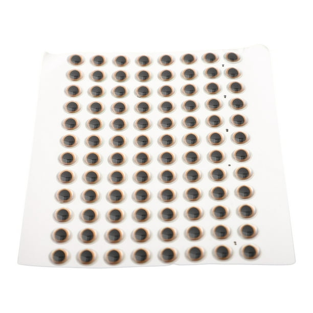 3d adhesive fishing lure eyes E60 Silver/Black/Brown Half Moon Pupil Eye Upgrade your lures with Realfish Holographic 3D Fishing Lure Eyes 100pcs 3D-Holographic Fishing Lure Eyes