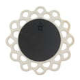 thumbnail image 5 of Stonebriar 9" Circle Ceramic Cutout Hanging Wall Mirror, Off White, 5 of 8