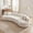 White, variant on GNIXUU 114" Oversized Curved Sectional Sofa for Living Room, Boneless Cloud Couch with 4 Pillows, Modern Boucle Couch, Deep Seat, No Assembly, White