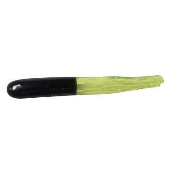 Creme 2" Maxi Tail Lure, Black & Chartreuse, Super Size