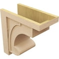 thumbnail image 5 of 12"W x 24"D x 24"H Classic Alma Rough Cedar Woodgrain TimberThane Corbel, Primed Tan, 5 of 6