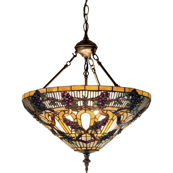Meyda Tiffany 65651 3 Light 20" Wide Pendant - Tiffany Glass