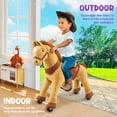 thumbnail image 4 of PonyCycle Kids Ride on Horse Toy Ride on Walking Rocking Horse Riding Plush Pony Toy for Kids Age 3-4 Years Old E336, 4 of 10