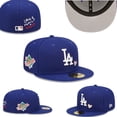 thumbnail image 2 of Los Angeles Dodgers 3 Colores Clásico Totalmente Sellado Gorra No Adecuada Ala Plana Snapback Tamaño Hip Hop Béisbol Pareja, 2 of 4