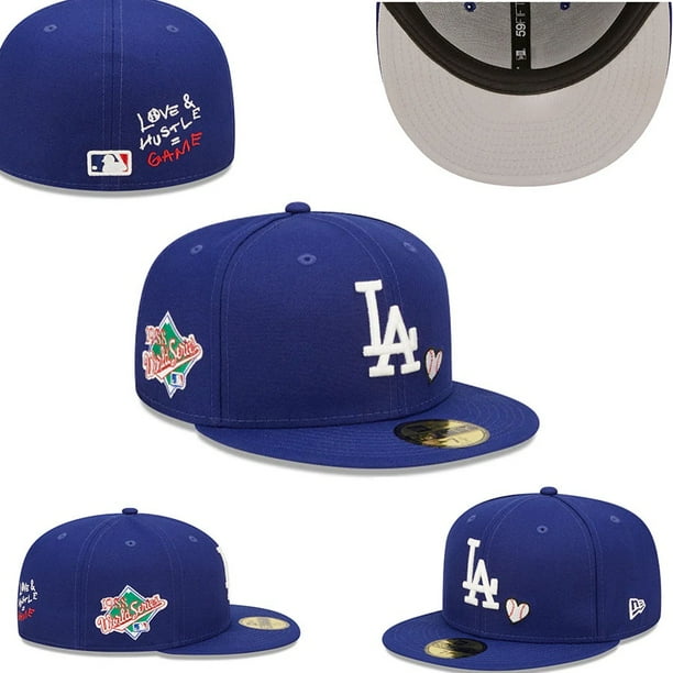 Los Angeles Dodgers 3 Colores Clásico Totalmente Sellado Gorra No Adecuada Ala Plana Snapback Tamaño Hip Hop Béisbol Pareja
