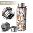 thumbnail image 2 of 20 Oz Yorkie Dog and Flower Florals Coffee Tumbler Double Wall Insulated Stainless Steel Water Bottle | Metal Reusable Thermoses Flask with Cup Cap | Leak & Sweat Proof with Anti-Dust Lid, 2 of 7
