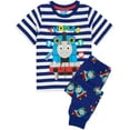 thumbnail image 1 of Thomas et Friends Garçons Bleu Thomas Imprimé Intégral Manches Courtes Jambes Longues Ensemble de Pyjama (18-24 Mois), 1 of 6