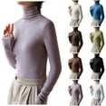thumbnail image 6 of Lovskoo 2024 Women's Thermal Undershirt Long Sleeve Basic Tee Winter Tunic Tops Double-Sided Clothes Beige S, 6 of 6