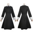 thumbnail image 2 of Conjunto de disfraces de Cosplay de Wednesday Addams, disfraces de fiesta de Carnaval de Halloween para niños adultos, 2 of 3