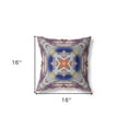 thumbnail image 5 of HomeRoots 418227 5 x 16 x 16 in. Gray & Blue Blown Seam Geometric Indoor & Outdoor Throw Pillow, 5 of 5