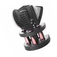 thumbnail image 3 of Soidarity 5 unids/set cepillo para el pelo conjunto de peine cepillo de peinado de masaje Kit de peine herramienta de peluquería para barbería Cuidado del cabello rosado, 3 of 6