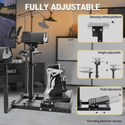 Marada Flight Simulator Cockpit Racing Steering Stand Adjustable Fit for Thrustmaster HOTAS Warthog