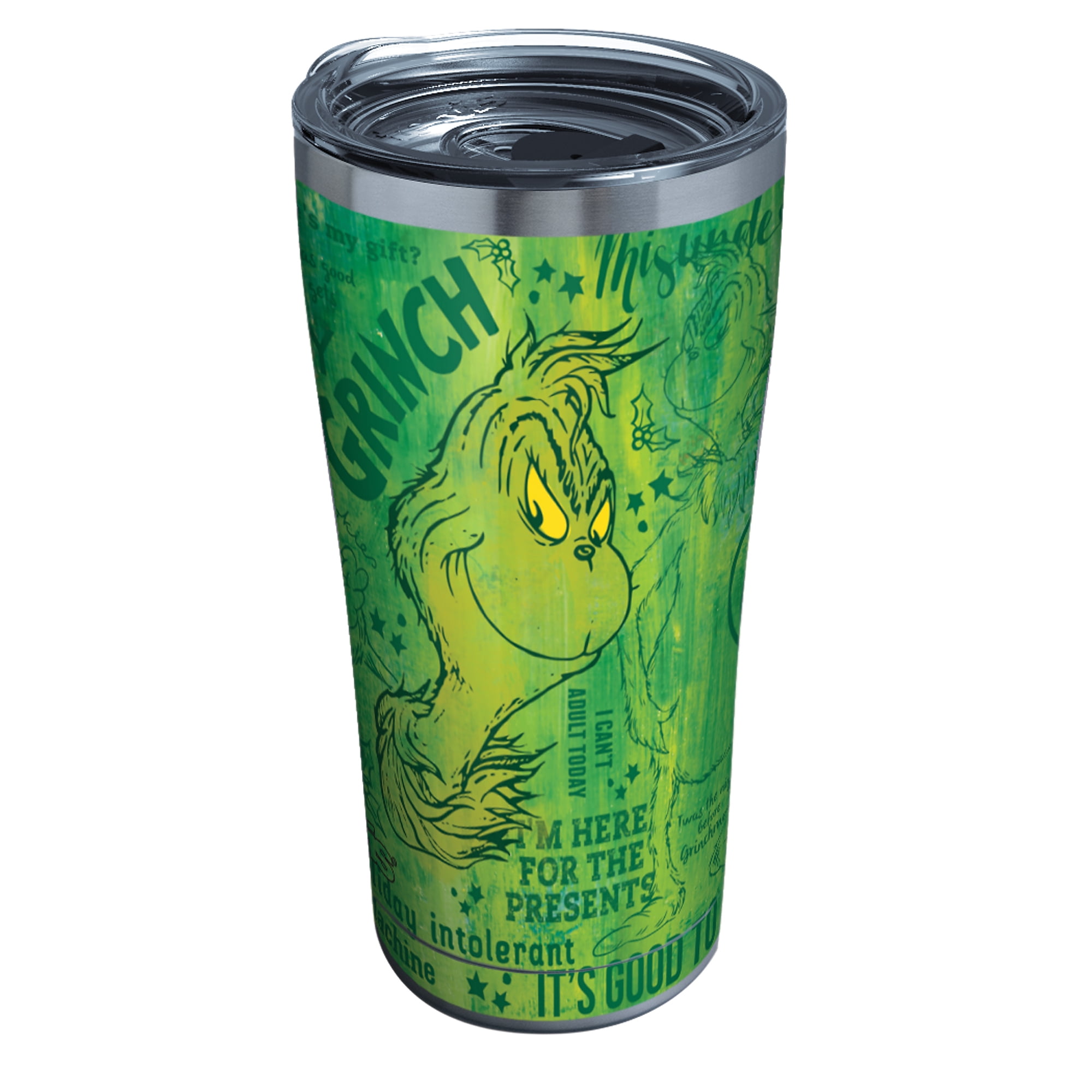 Adorable Grinch Green Christmas Triple Walled Insulated Tumbler
