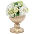 thumbnail image 3 of Miumaeov 10 Pcs Metal Gold Vases for Centerpieces 5.12" Trumpet Vase Table Decorative Centerpiece for Anniversary Ceremony Birthday Event Home Gold, 3 of 12
