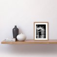 thumbnail image 2 of A Couple Under an Umbrella Black and White Photo Artwork Framed Wall Art Print 9X7 Inch, 2 of 5