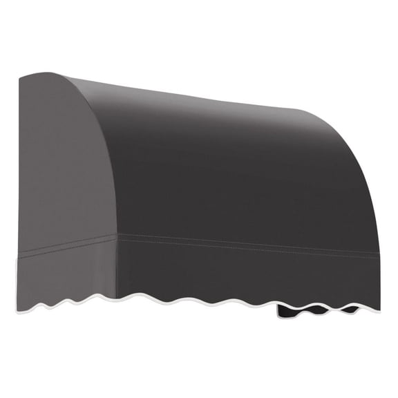 Awntech 4.375 ft Savannah Fixed Awning Acrylic Fabric, Black
