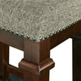 thumbnail image 4 of Linon Kennedy Tweed 24" Backless Counter Stool in Walnut Brown Wood, 4 of 6